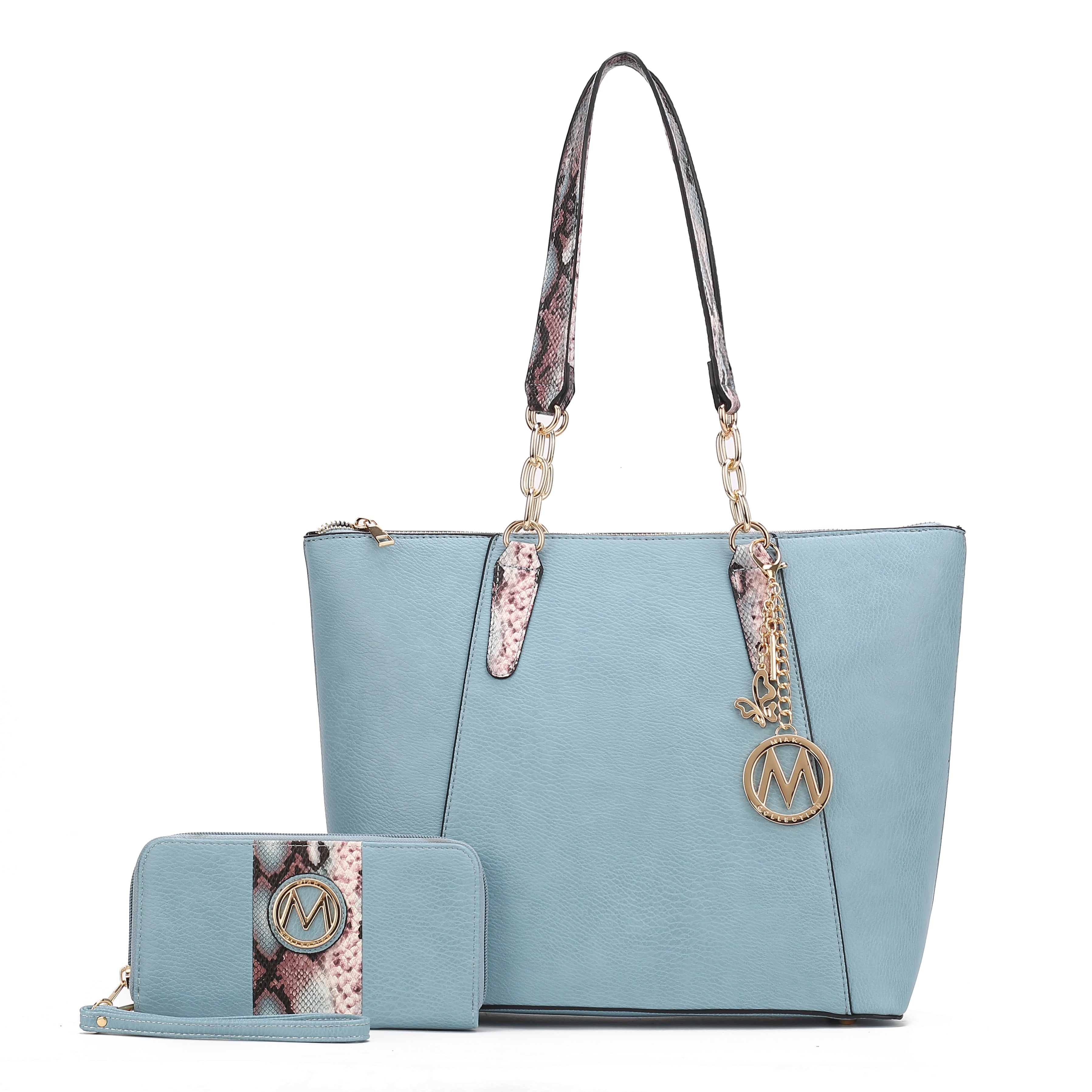  MKF Collection Ximena Tote Bag and Wallet Set - Brown - Bonton