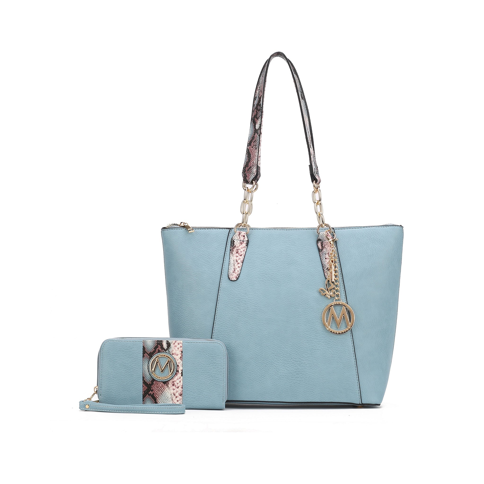  MKF Collection Ximena Tote Bag and Wallet Set - Brown - Bonton