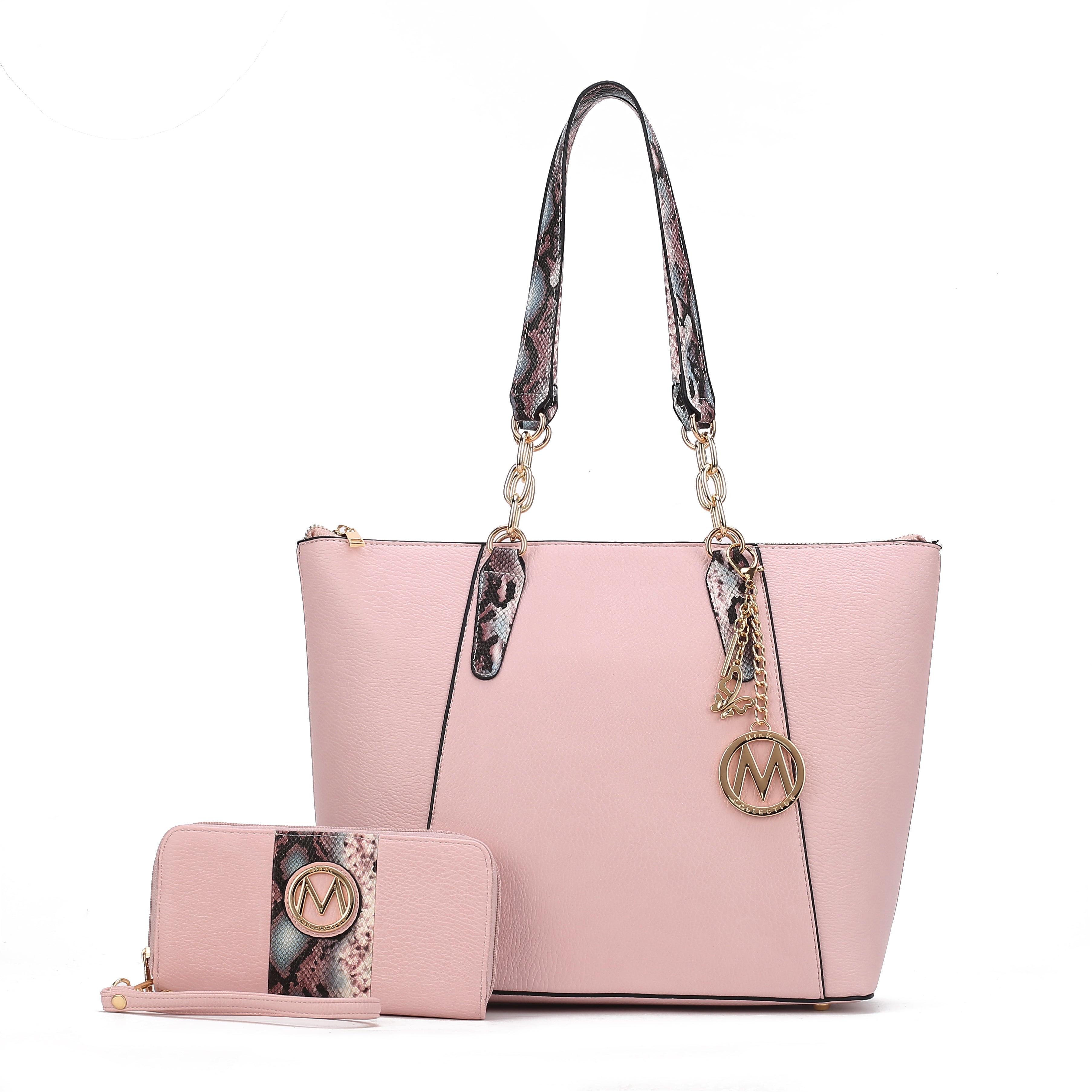  MKF Collection Ximena Tote Bag and Wallet Set - Brown - Bonton
