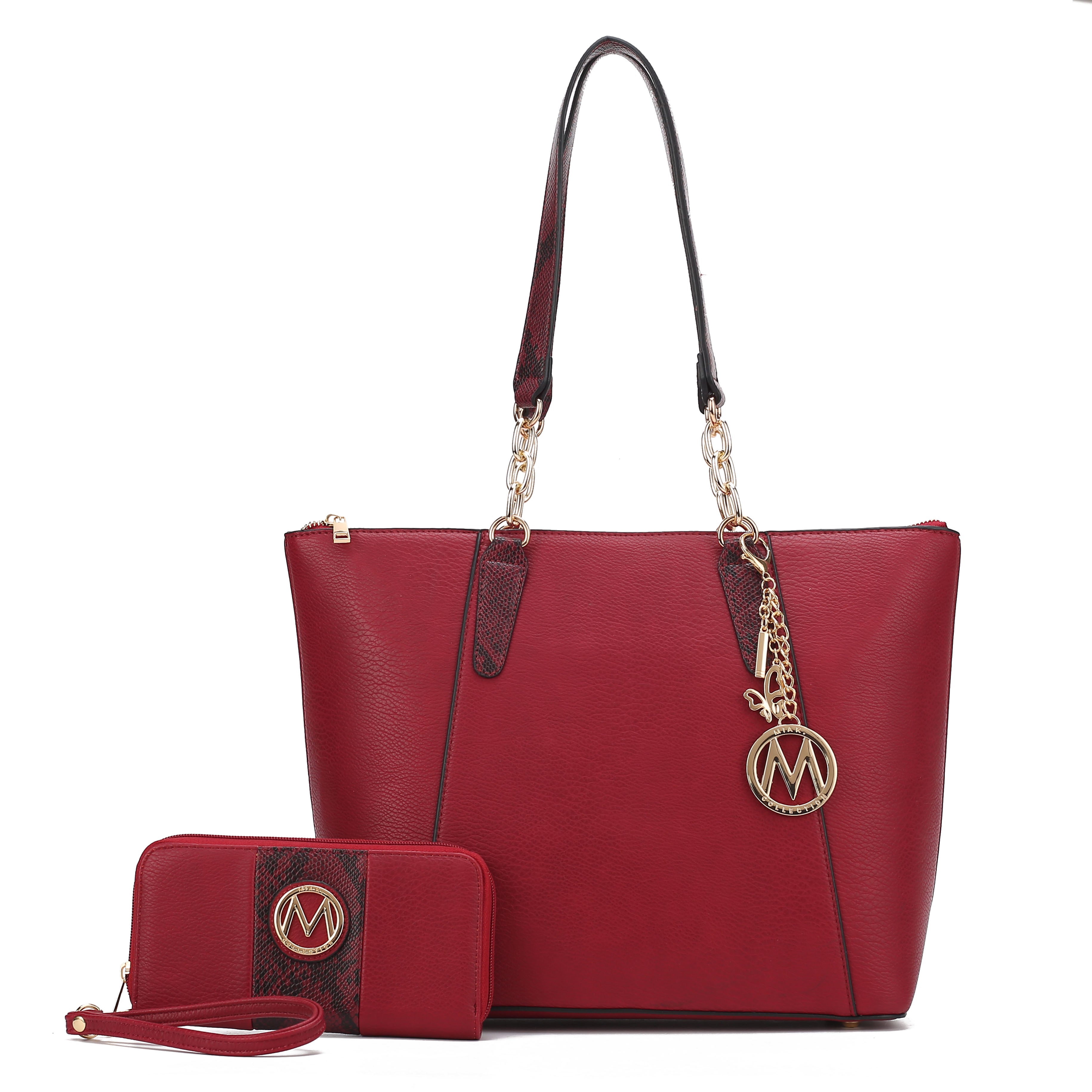  MKF Collection Ximena Tote Bag and Wallet Set - Brown - Bonton