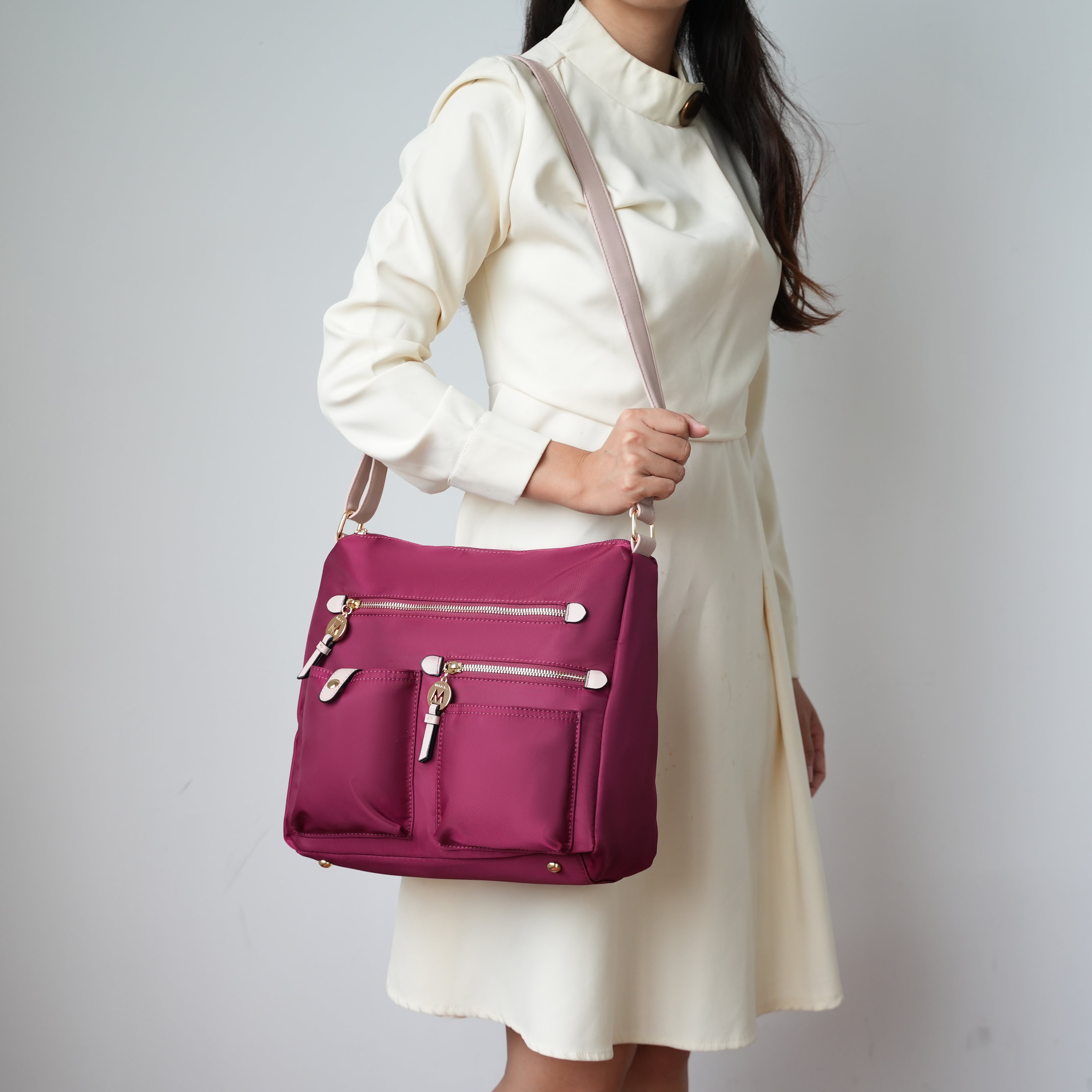  MKF Collection Serena Shoulder Bag - Light Blue - Bonton