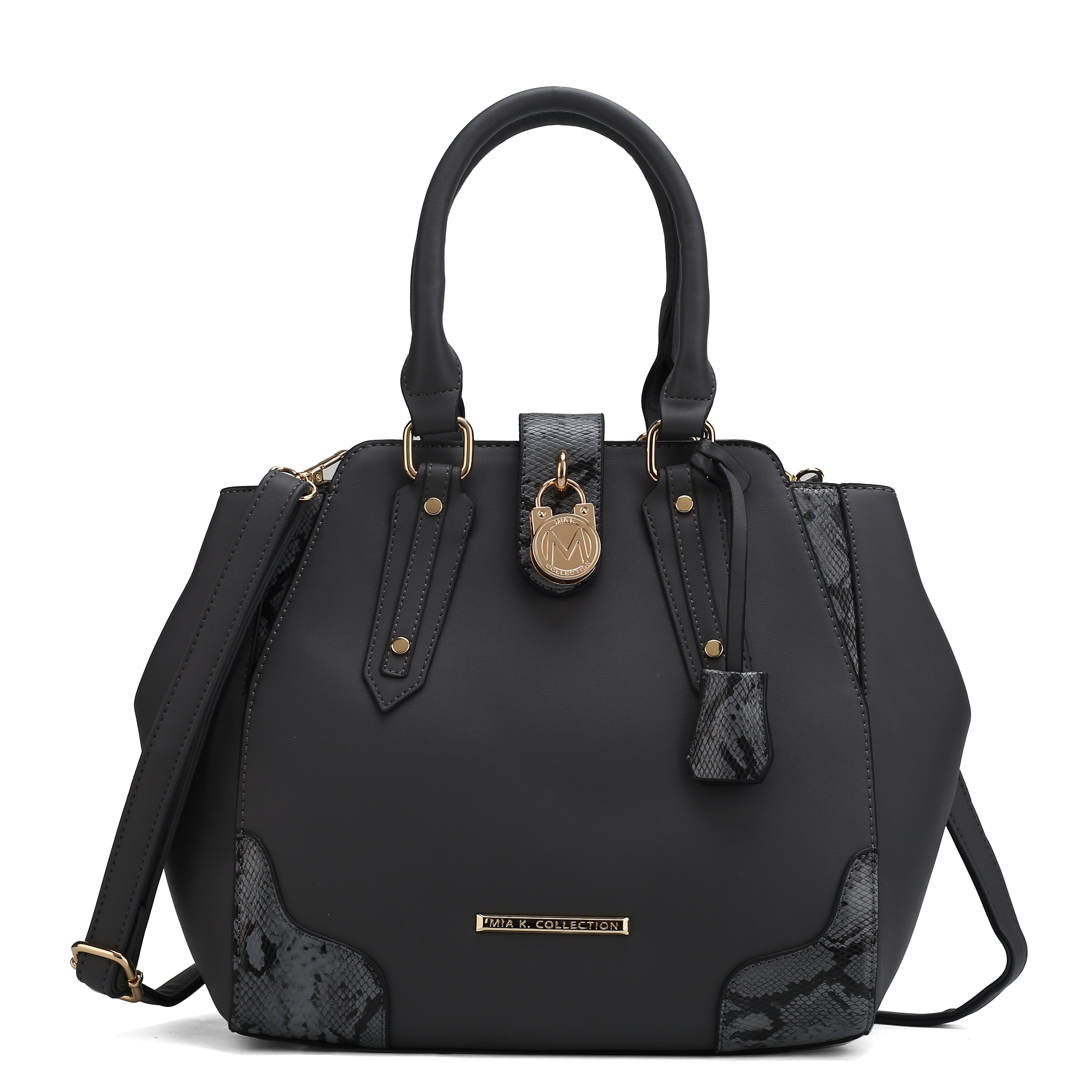  MKF Collection Lorena Embossed Shoulder Bag - Beige - Bonton