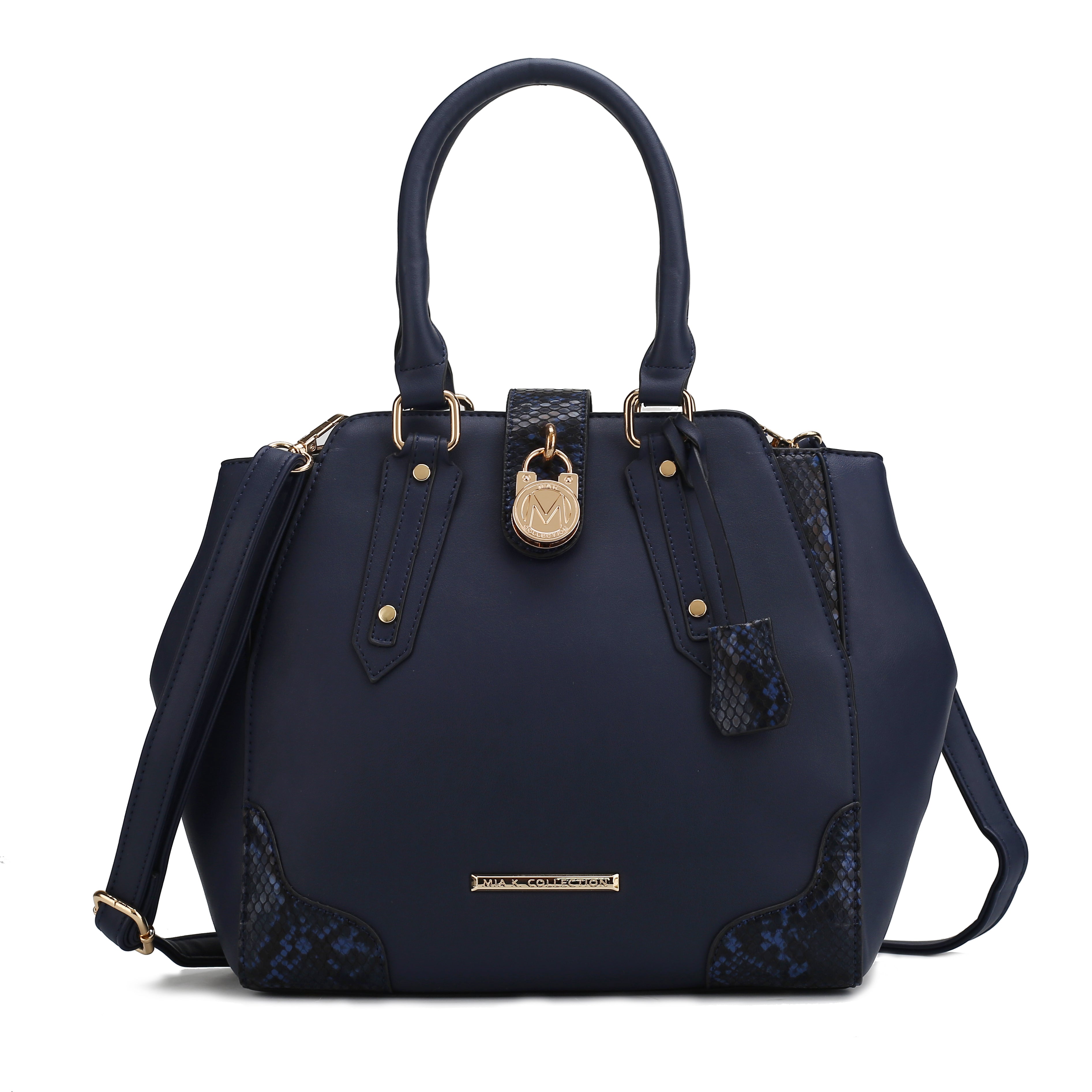  MKF Collection Lorena Embossed Shoulder Bag - Beige - Bonton