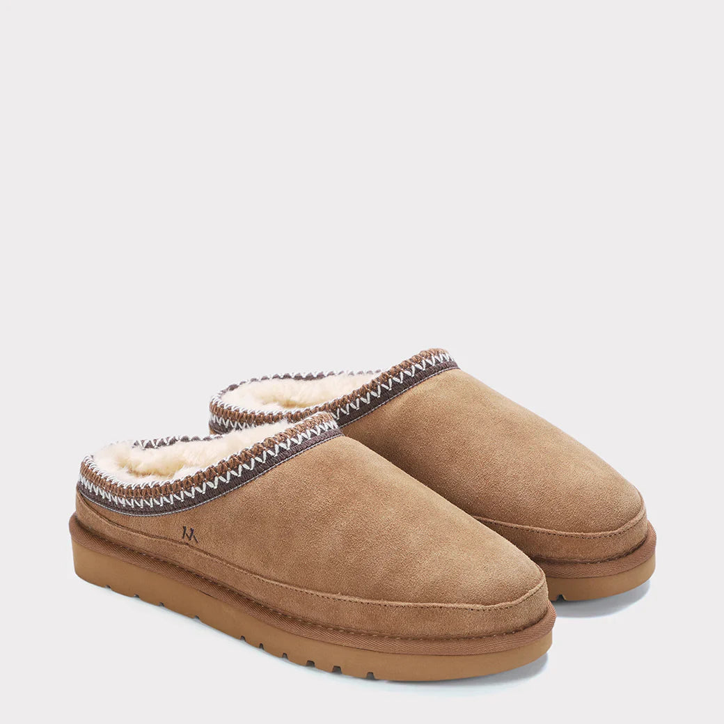  Mykos Jaden Wide Men's Slip-on Clog - Chestnut - Bonton