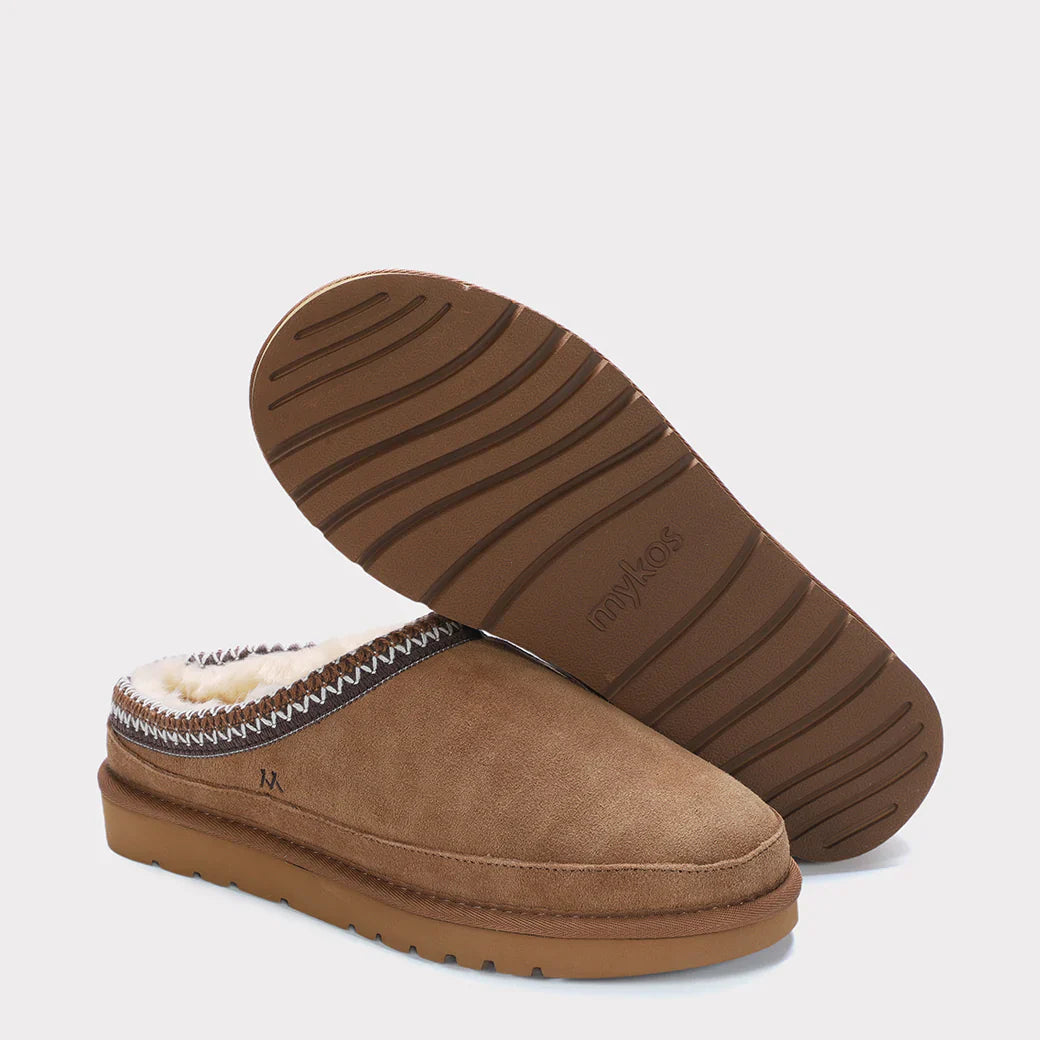  Mykos Jaden Wide Men's Slip-on Clog - Chestnut - Bonton