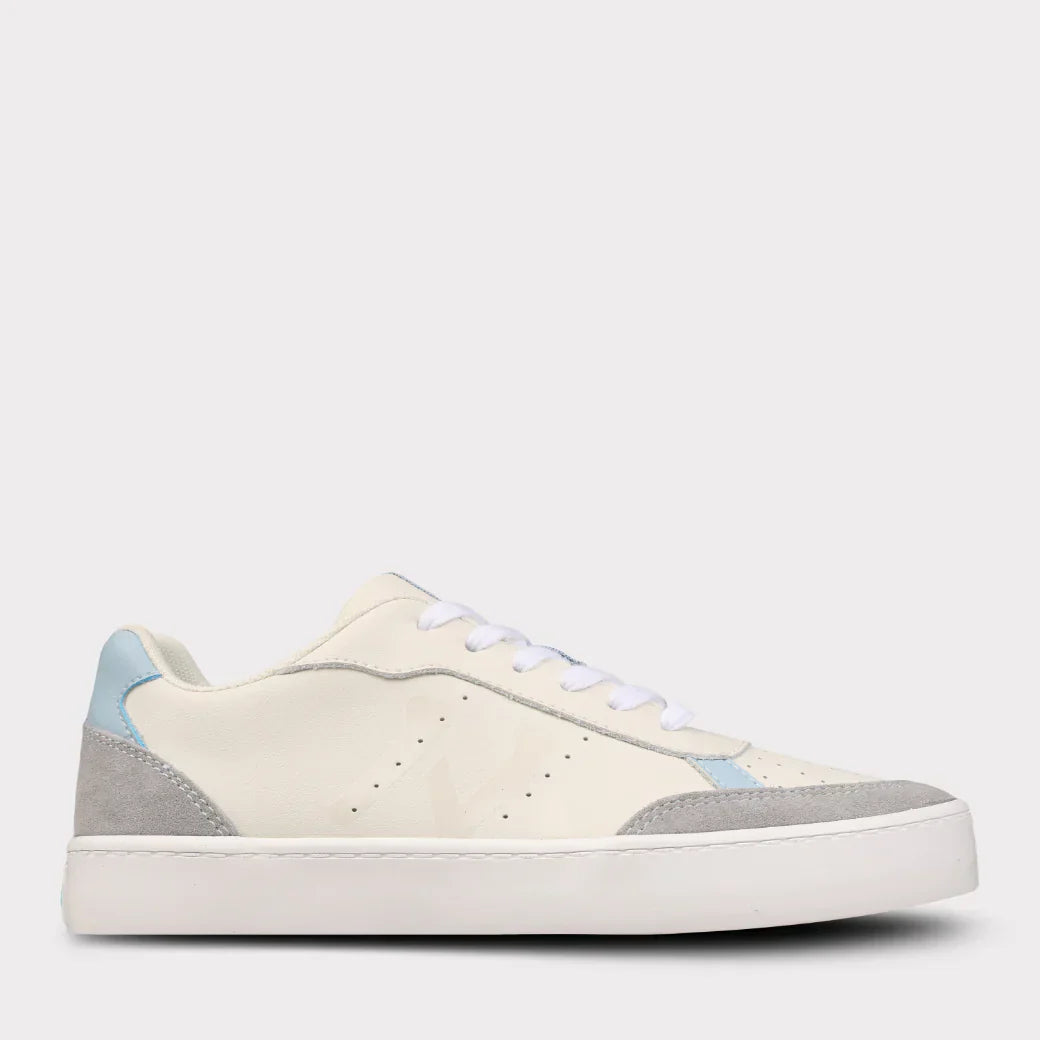  Mykos Diana Women's Lace-Up Sneaker - Light Grey/Light Blue - Bonton