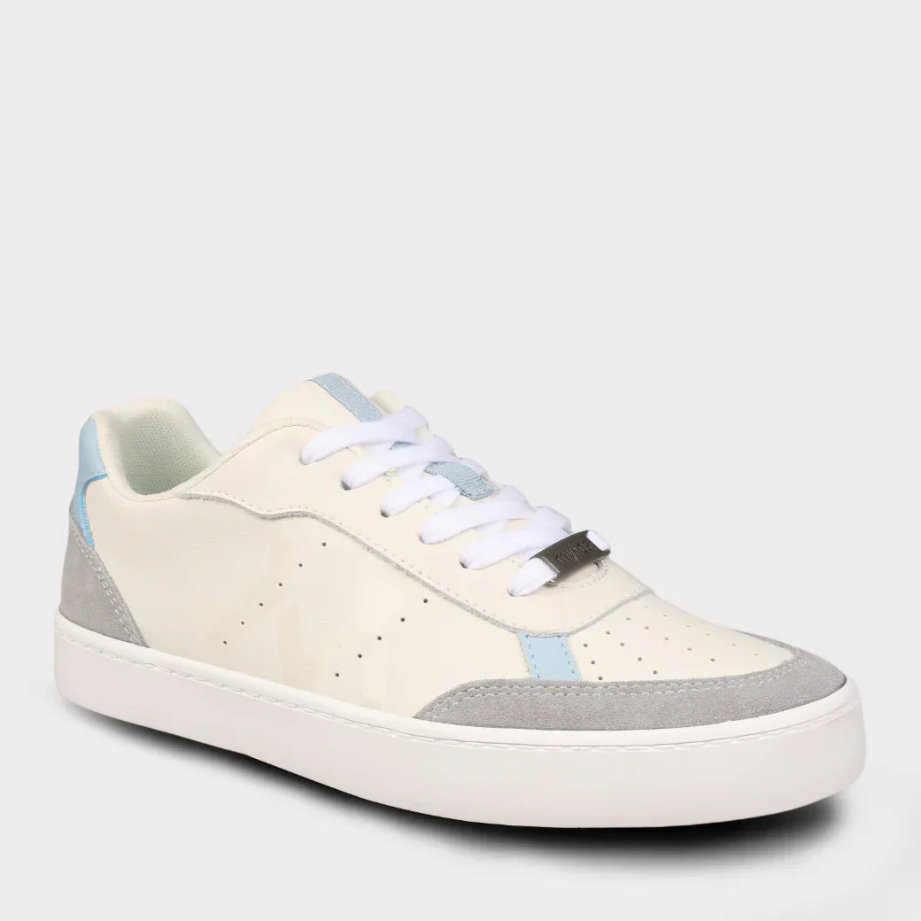  Mykos Diana Women's Lace-Up Sneaker - Light Grey/Light Blue - Bonton