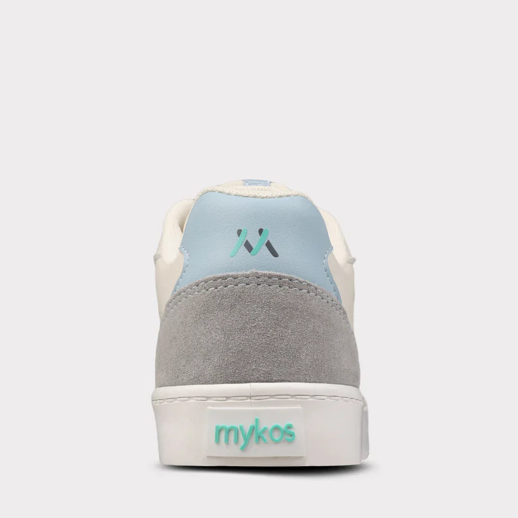  Mykos Diana Women's Lace-Up Sneaker - Light Grey/Light Blue - Bonton