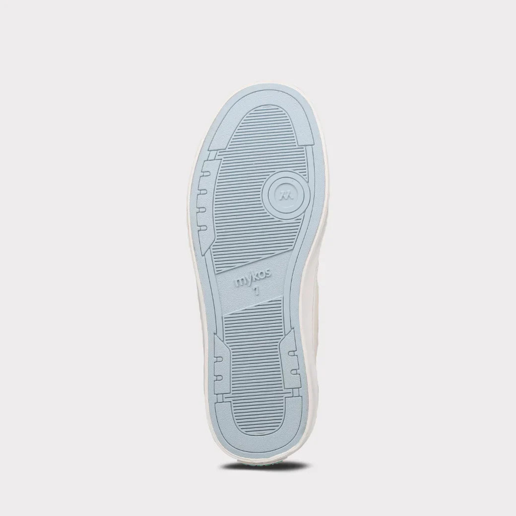  Mykos Diana Women's Lace-Up Sneaker - Light Grey/Light Blue - Bonton