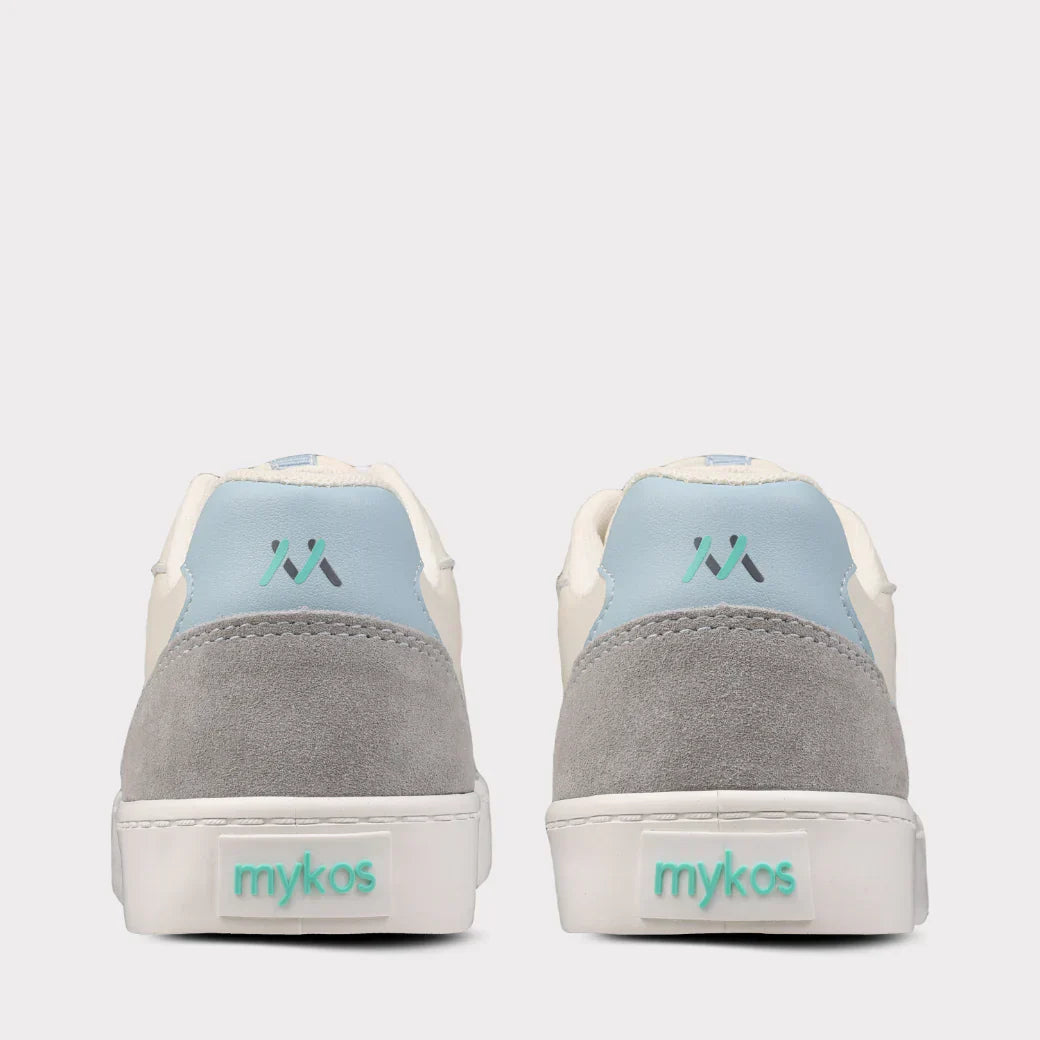  Mykos Diana Women's Lace-Up Sneaker - Light Grey/Light Blue - Bonton