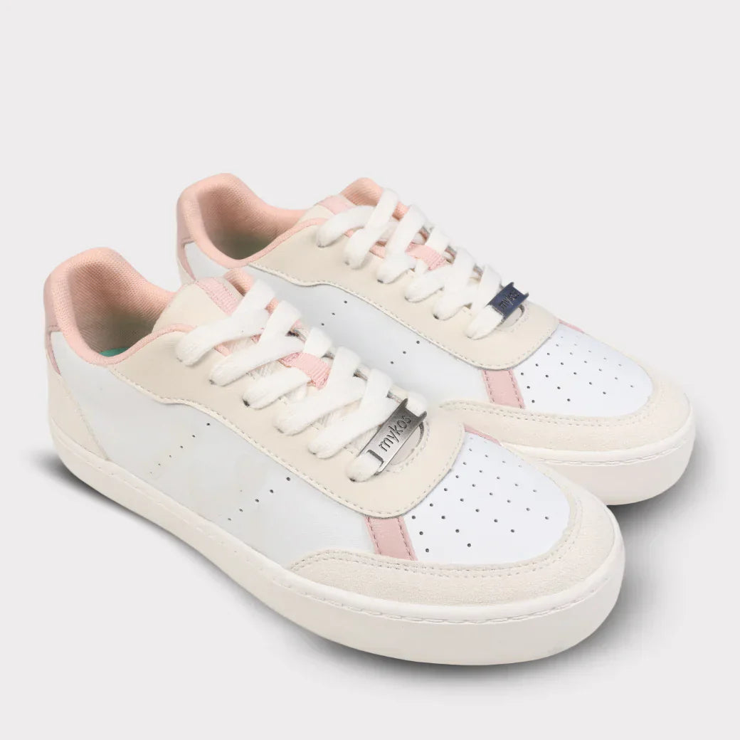  Mykos Diana Women's Lace-Up Sneaker - Light Grey/Light Blue - Bonton
