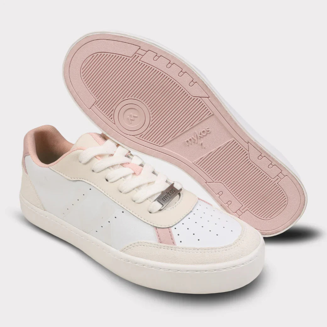  Mykos Diana Women's Lace-Up Sneaker - Light Grey/Light Blue - Bonton