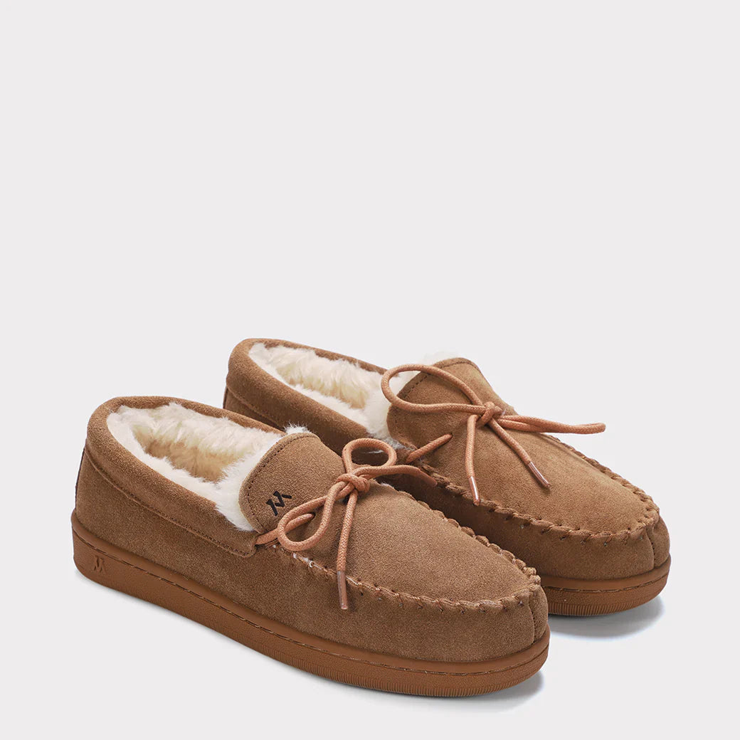 Mykos Lana Wide Women's Slip-on Moccasin - Chestnut - Bonton