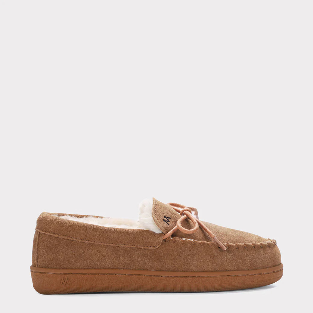  Mykos Lana Wide Women's Slip-on Moccasin - Chestnut - Bonton