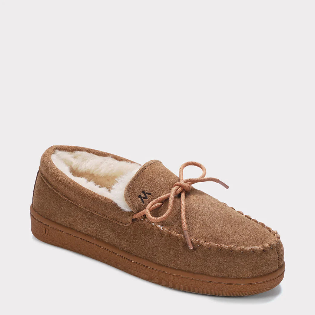  Mykos Lana Wide Women's Slip-on Moccasin - Chestnut - Bonton
