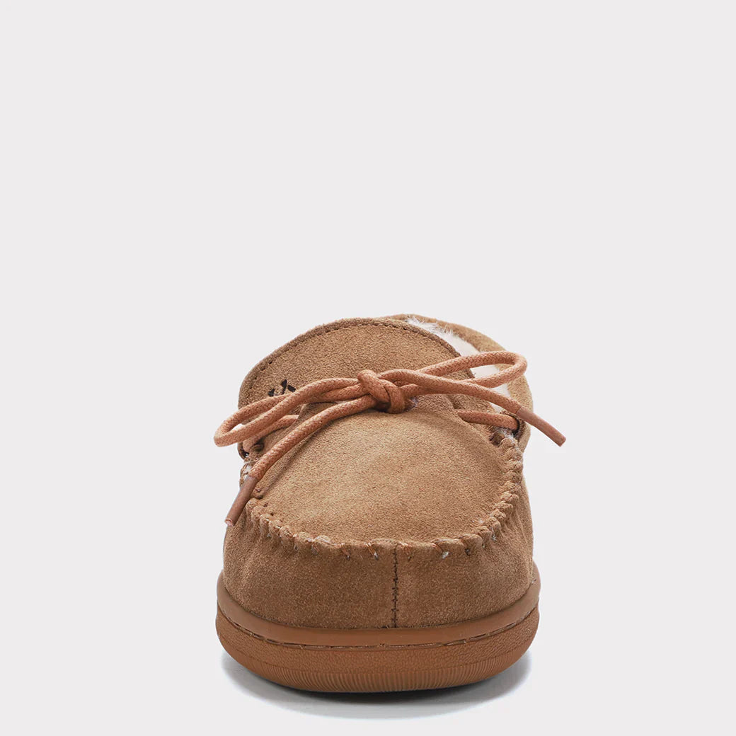  Mykos Lana Wide Women's Slip-on Moccasin - Chestnut - Bonton