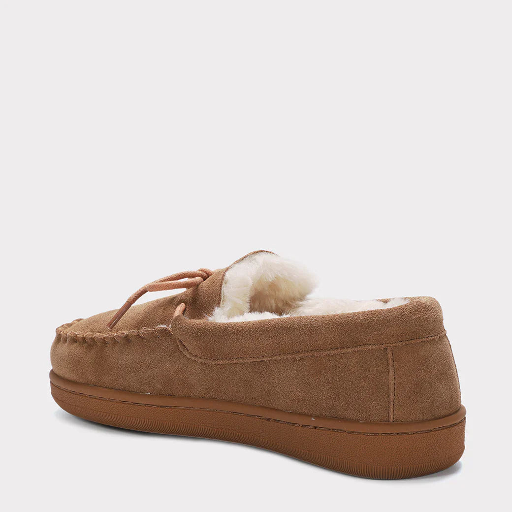  Mykos Lana Wide Women's Slip-on Moccasin - Chestnut - Bonton