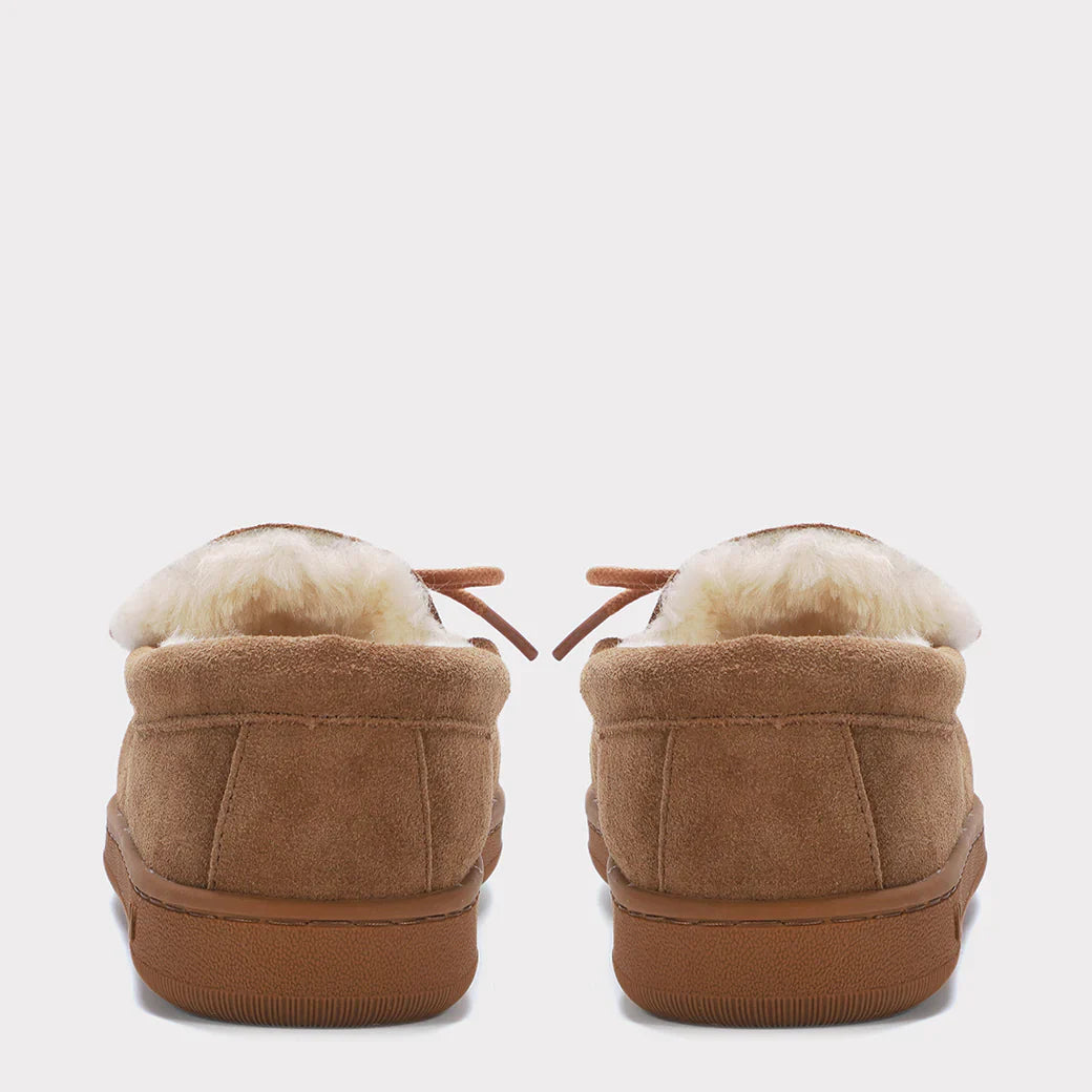  Mykos Lana Wide Women's Slip-on Moccasin - Chestnut - Bonton