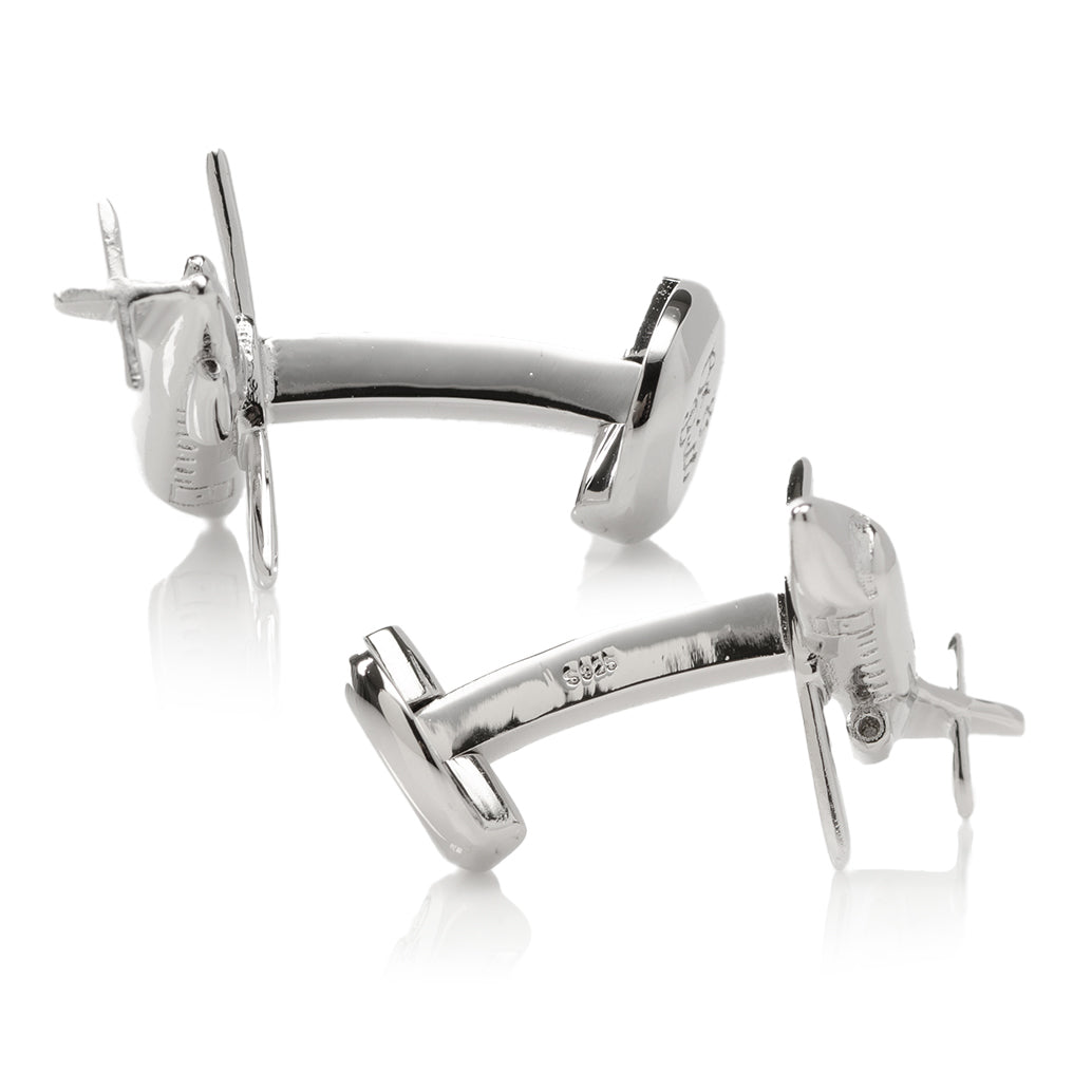 Cufflinks Sterling Private Jet Cufflinks - Default Title - Bonton