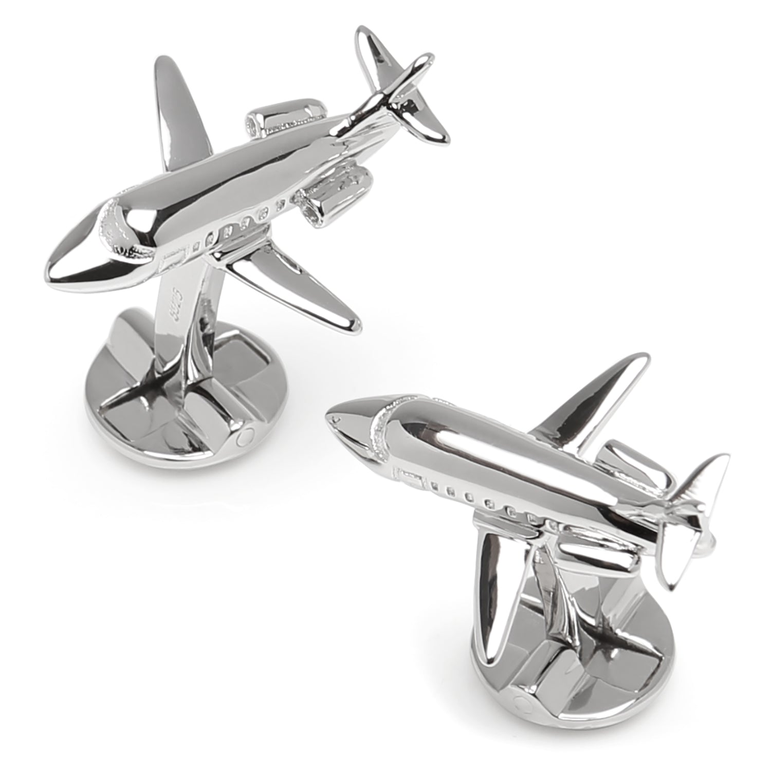  Cufflinks Sterling Private Jet Cufflinks - Default Title - Bonton