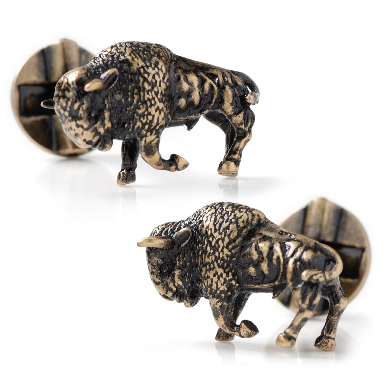  Cufflinks Antique Bronze Bison Cufflinks - Default Title - Bonton