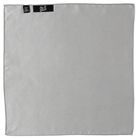 Gray Silk Pocket Square