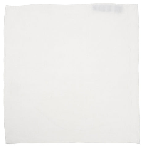 Cream Linen Pocket Square