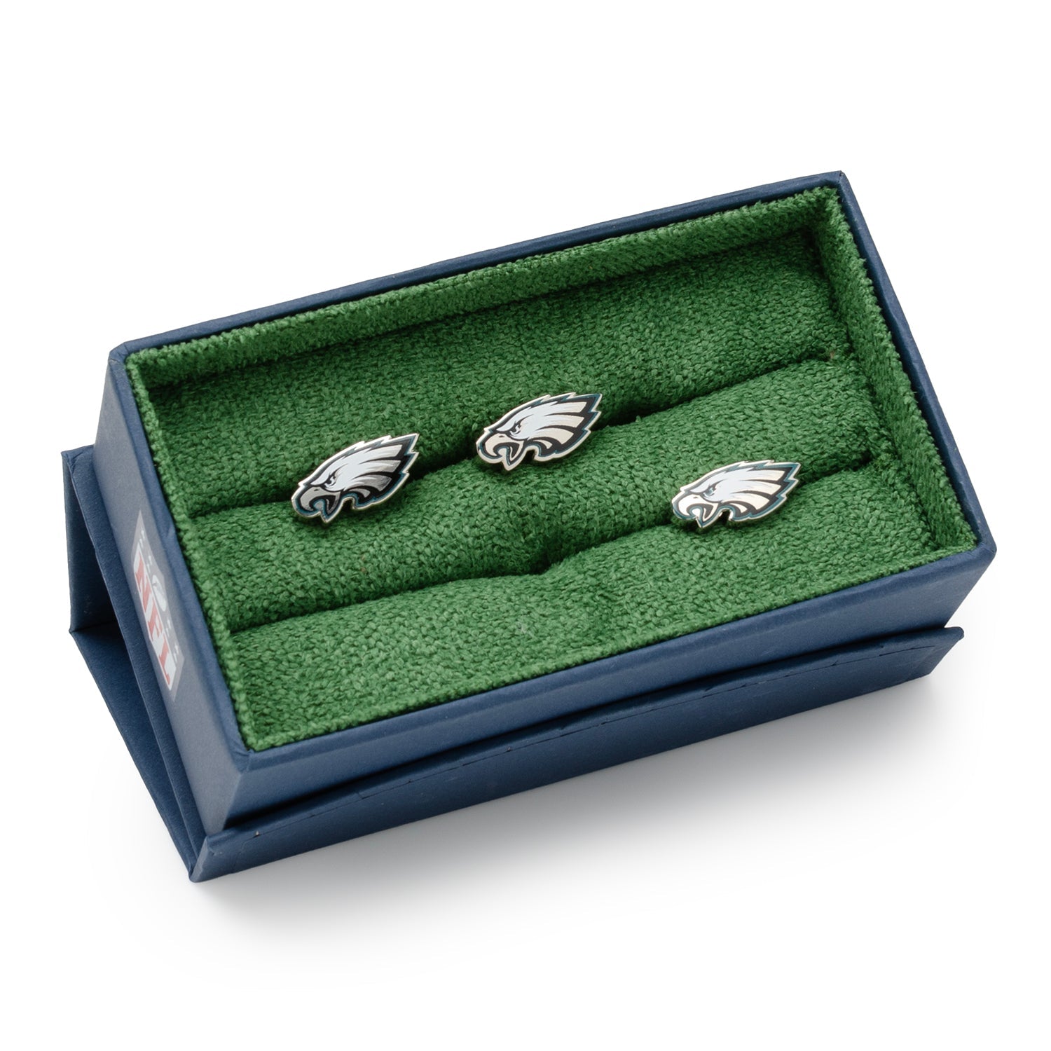  Cufflinks Philadelphia Eagles Cufflinks and Lapel Pin Gift Set - Default Title - Bonton