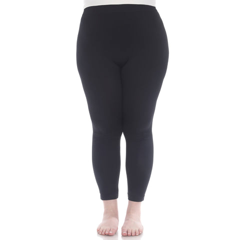Women's Plus Size Super-Stretch Solid Leggings