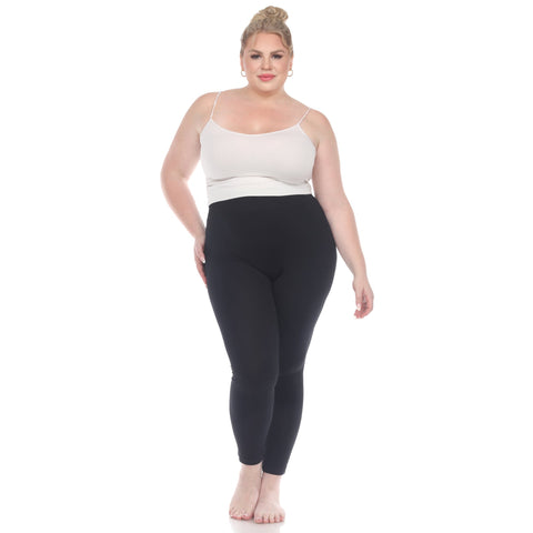 Women's Plus Size Super-Stretch Solid Leggings