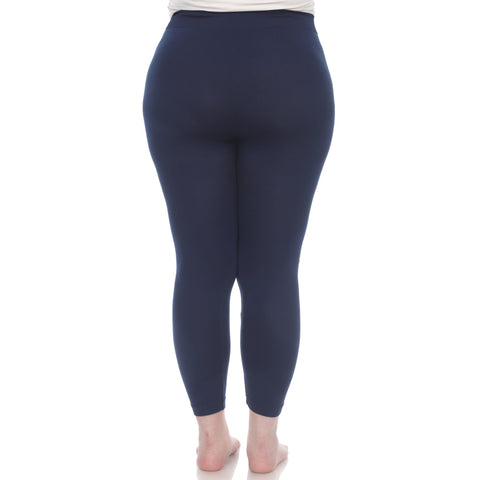 Women's Plus Size Super-Stretch Solid Leggings