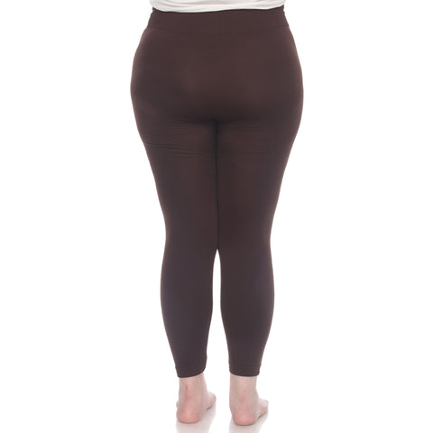Women's Plus Size Super-Stretch Solid Leggings
