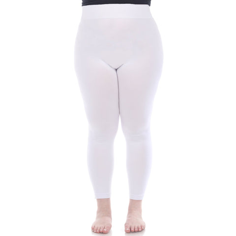 Women's Plus Size Super-Stretch Solid Leggings