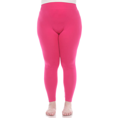 Women's Plus Size Super-Stretch Solid Leggings