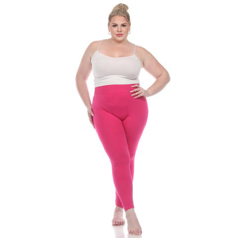 Women's Plus Size Super-Stretch Solid Leggings