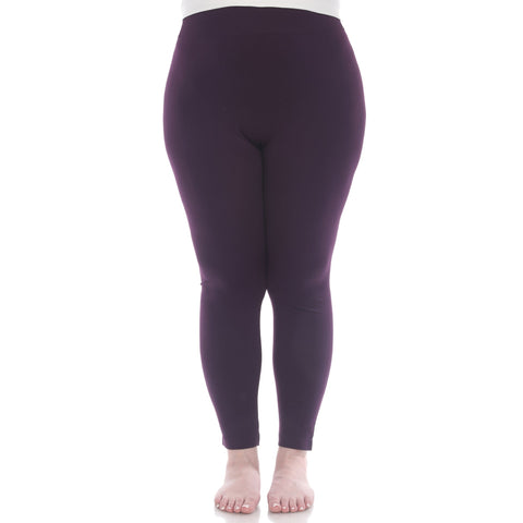 Women's Plus Size Super-Stretch Solid Leggings