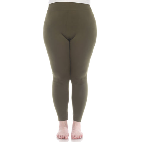 Women's Plus Size Super-Stretch Solid Leggings
