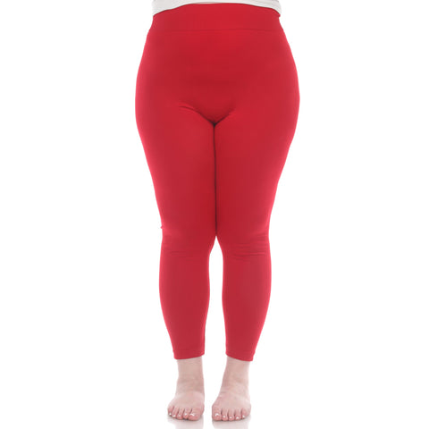 Women's Plus Size Super-Stretch Solid Leggings