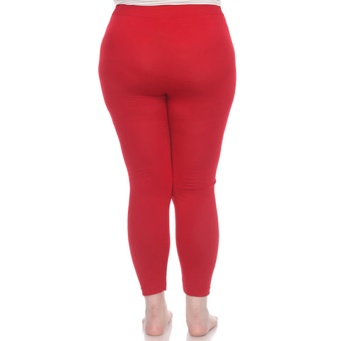 Women's Plus Size Super-Stretch Solid Leggings