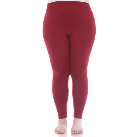 Women's Plus Size Super-Stretch Solid Leggings