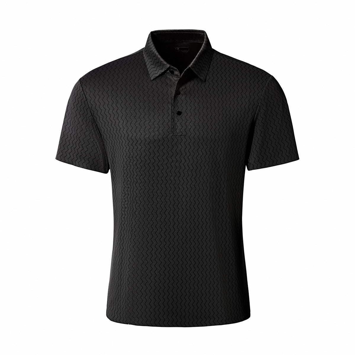  Barocco Waveform Tech Men's Polo Black - BLACK - Bonton