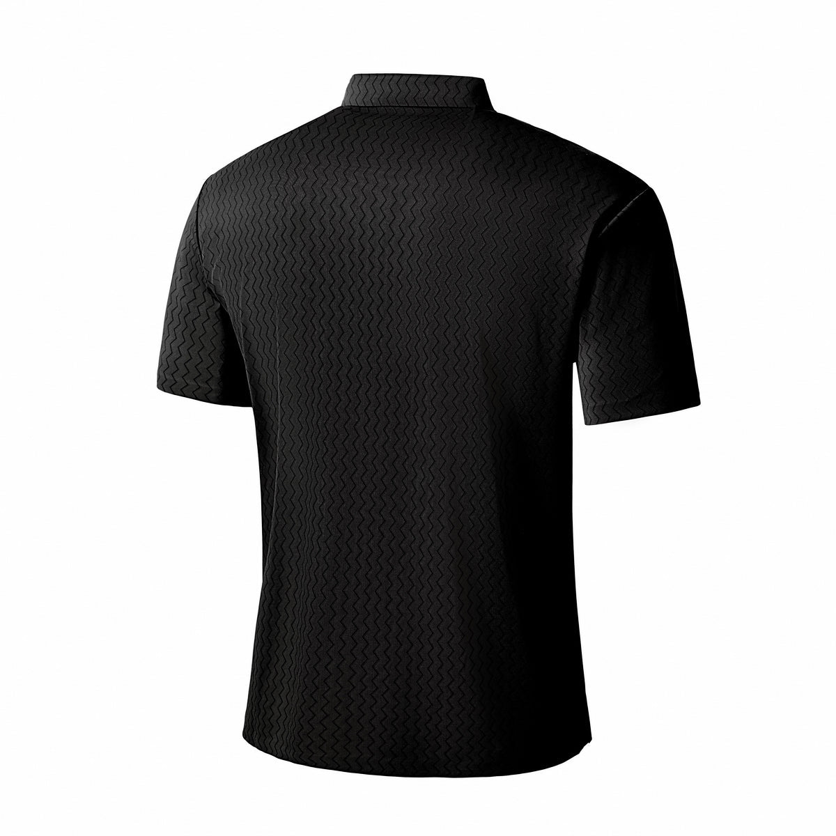  Barocco Waveform Tech Men's Polo Black - BLACK - Bonton