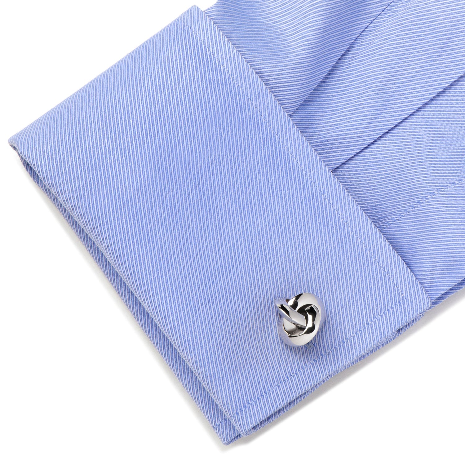  Cufflinks Sterling Silver Knot Cufflinks - Default Title - Bonton