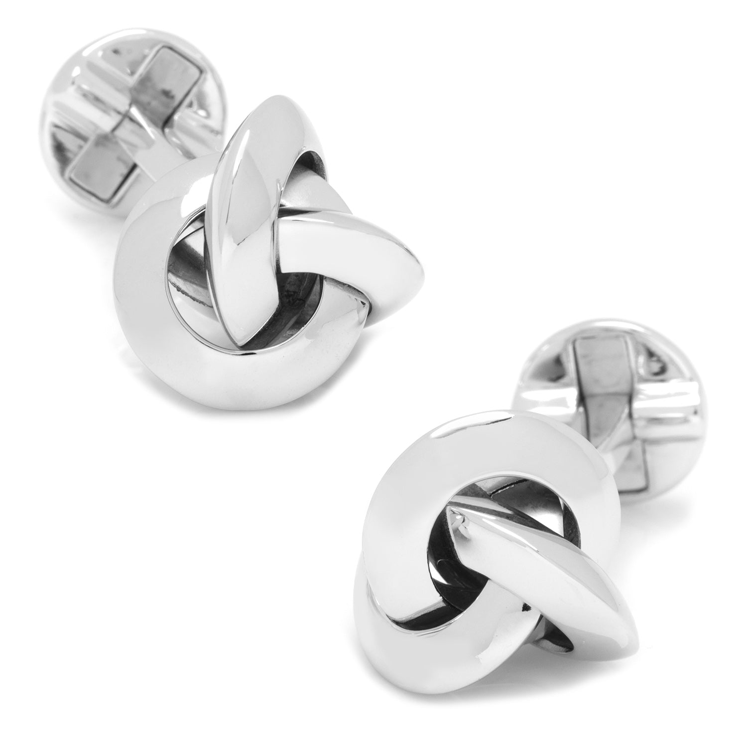  Cufflinks Sterling Silver Knot Cufflinks - Default Title - Bonton