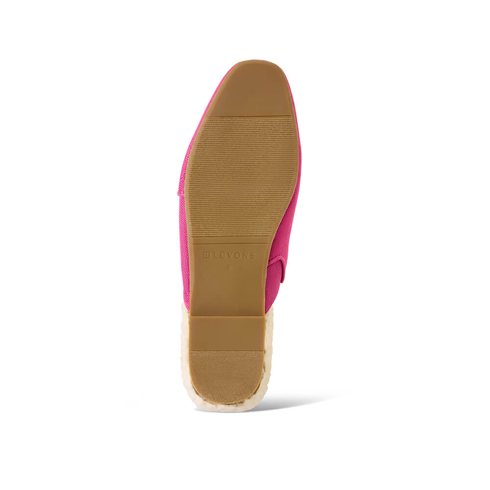  Luvons Devon Luxe Memory Foam Slippers - Vibrant Raspberry - Bonton