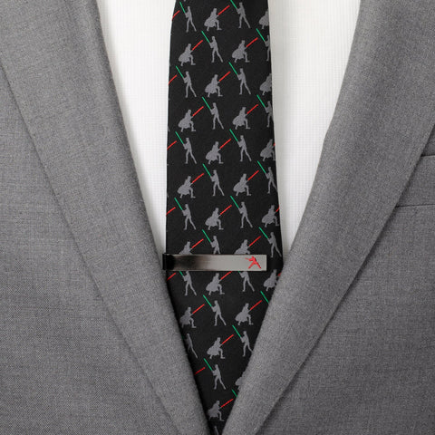 Anakin Hidden Message Black Tie Bar