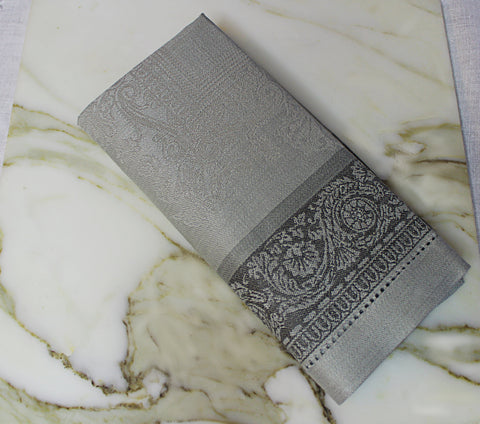 Cleopatra Set of 6 Linen Napkins - Shades of Grey
