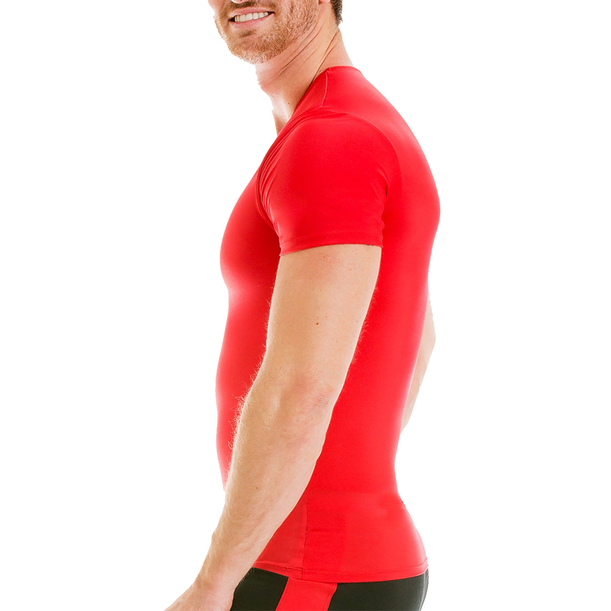  InstantFigure Insta Slim Activewear Compression Crew Neck TA0001 - Gunmetal - Bonton