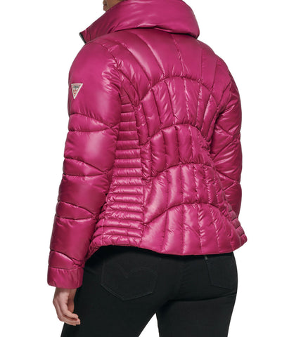 Quilted Puffer Jacket Magenta