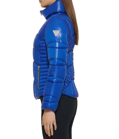 Quilted Puffer Jacket Indigo